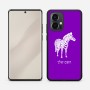 כיסוי בעיצוב אישי עם השם שלך לדגם - Motorola Edge 50 Pro 5G בעיצוב זברה
