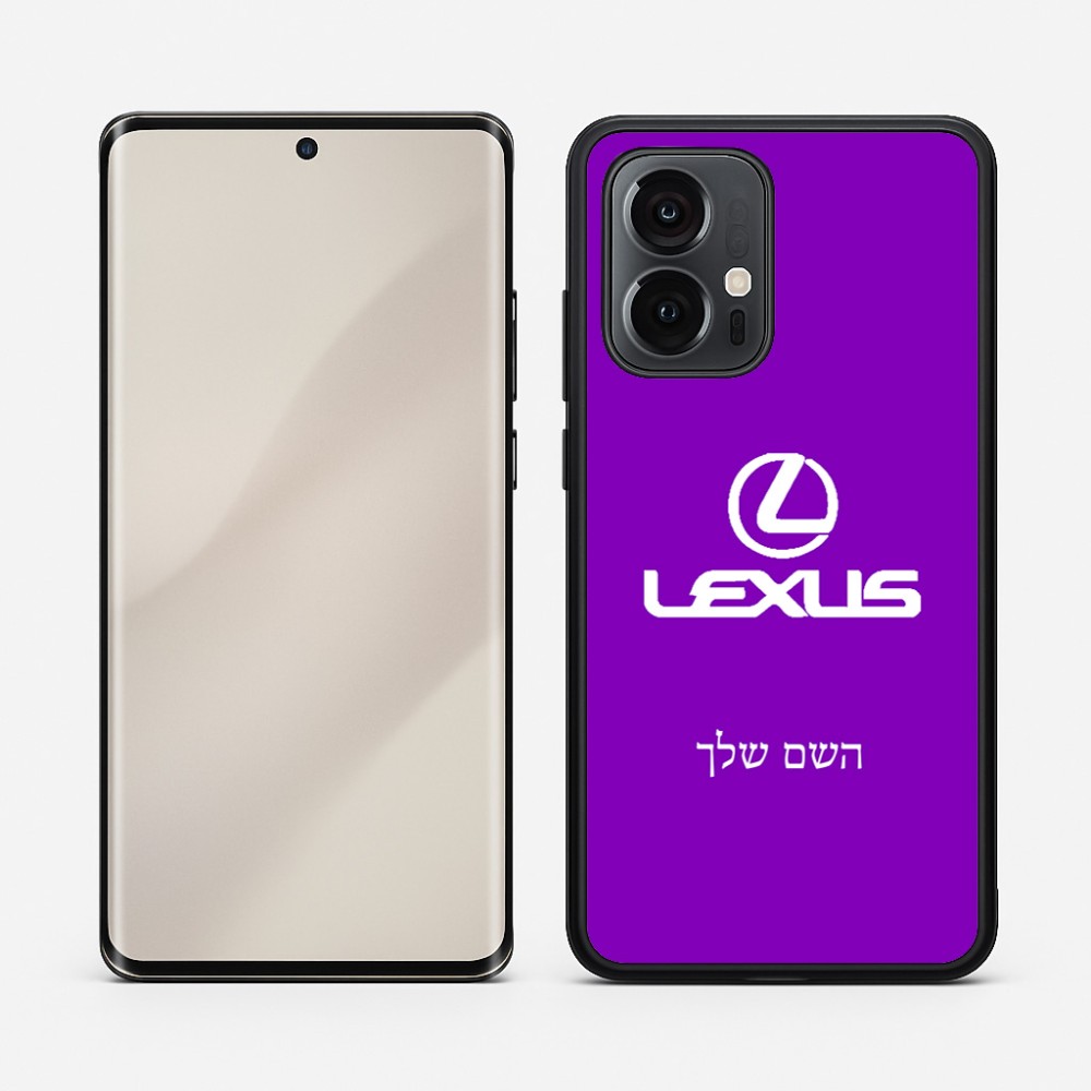 כיסוי בעיצוב אישי עם השם שלך לדגם - Motorola Edge 50 Pro 5G בעיצוב לקסוס