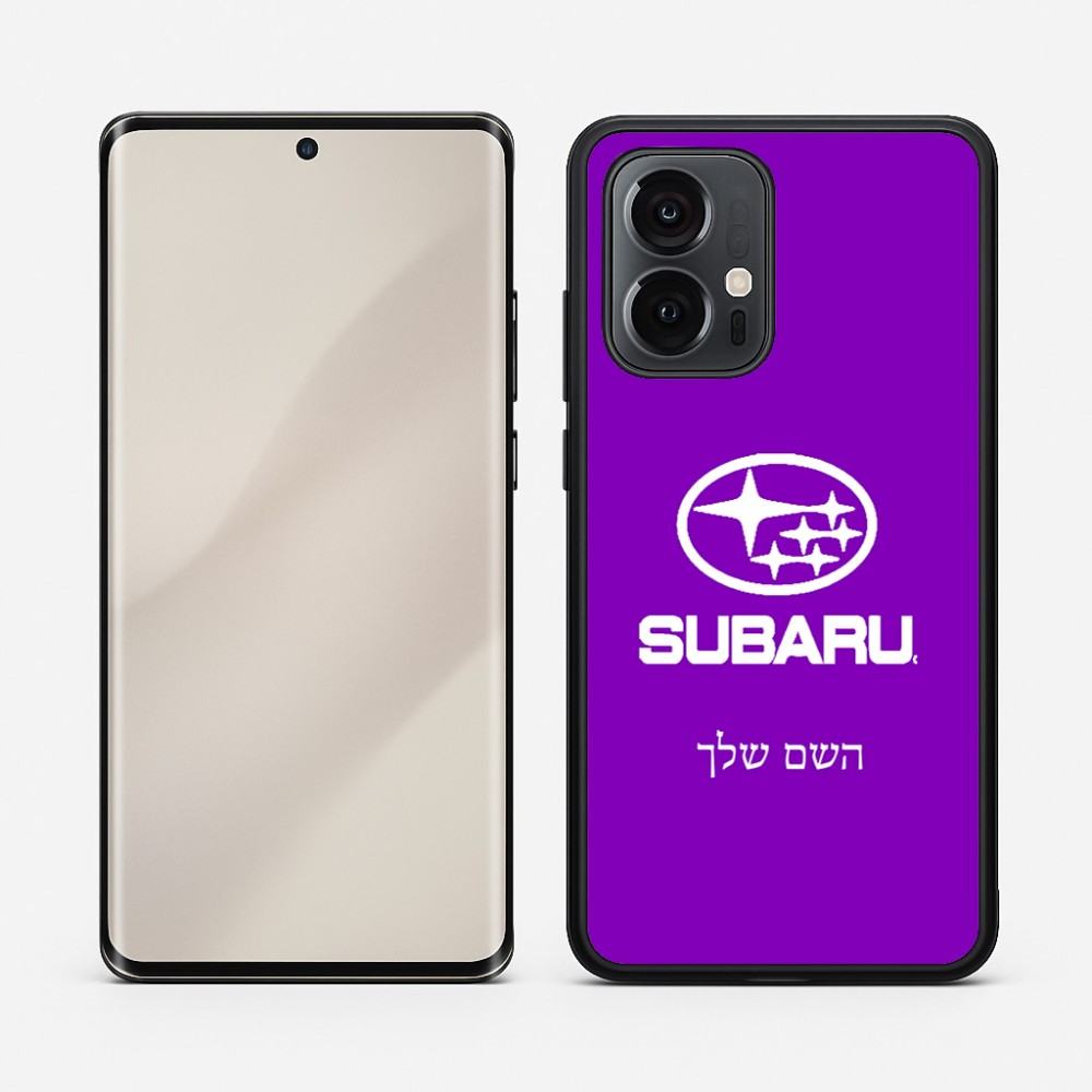 כיסוי בעיצוב אישי עם השם שלך לדגם - Motorola Edge 50 Pro 5G בעיצוב סובארו