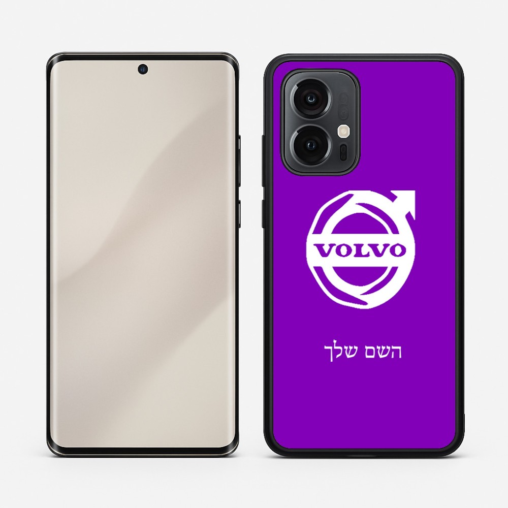 כיסוי בעיצוב אישי עם השם שלך לדגם - Motorola Edge 50 Pro 5G בעיצוב וולוו