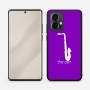 כיסוי בעיצוב אישי עם השם שלך לדגם - Motorola Edge 50 Pro 5G בעיצוב סקסופון