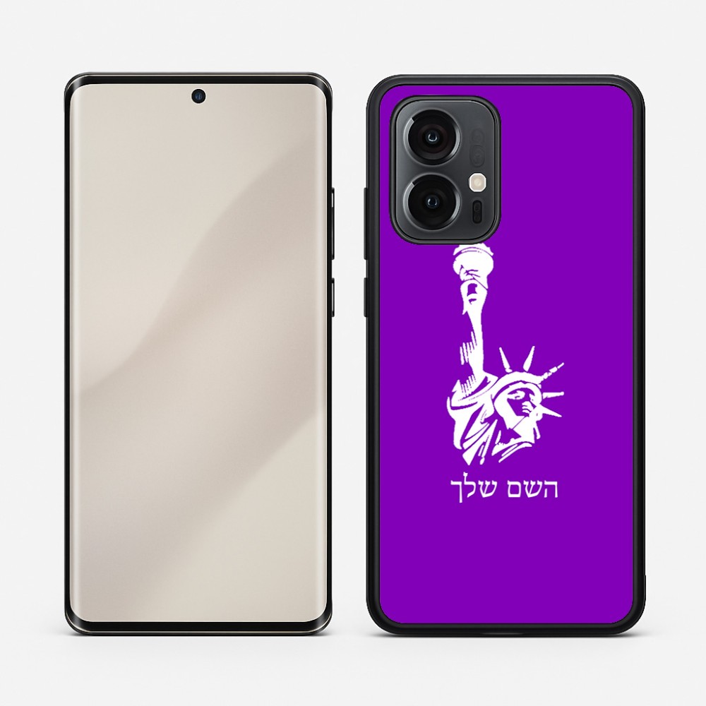 כיסוי בעיצוב אישי עם השם שלך לדגם - Motorola Edge 50 Pro 5G בעיצוב פסל החירות