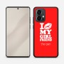 כיסוי בעיצוב אישי עם השם שלך לדגם - Motorola Edge 50 Pro 5G בעיצוב לנשק את החברה שלי
