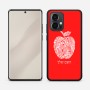 כיסוי בעיצוב אישי עם השם שלך לדגם - Motorola Edge 50 Pro 5G בעיצוב הדפס תפוח