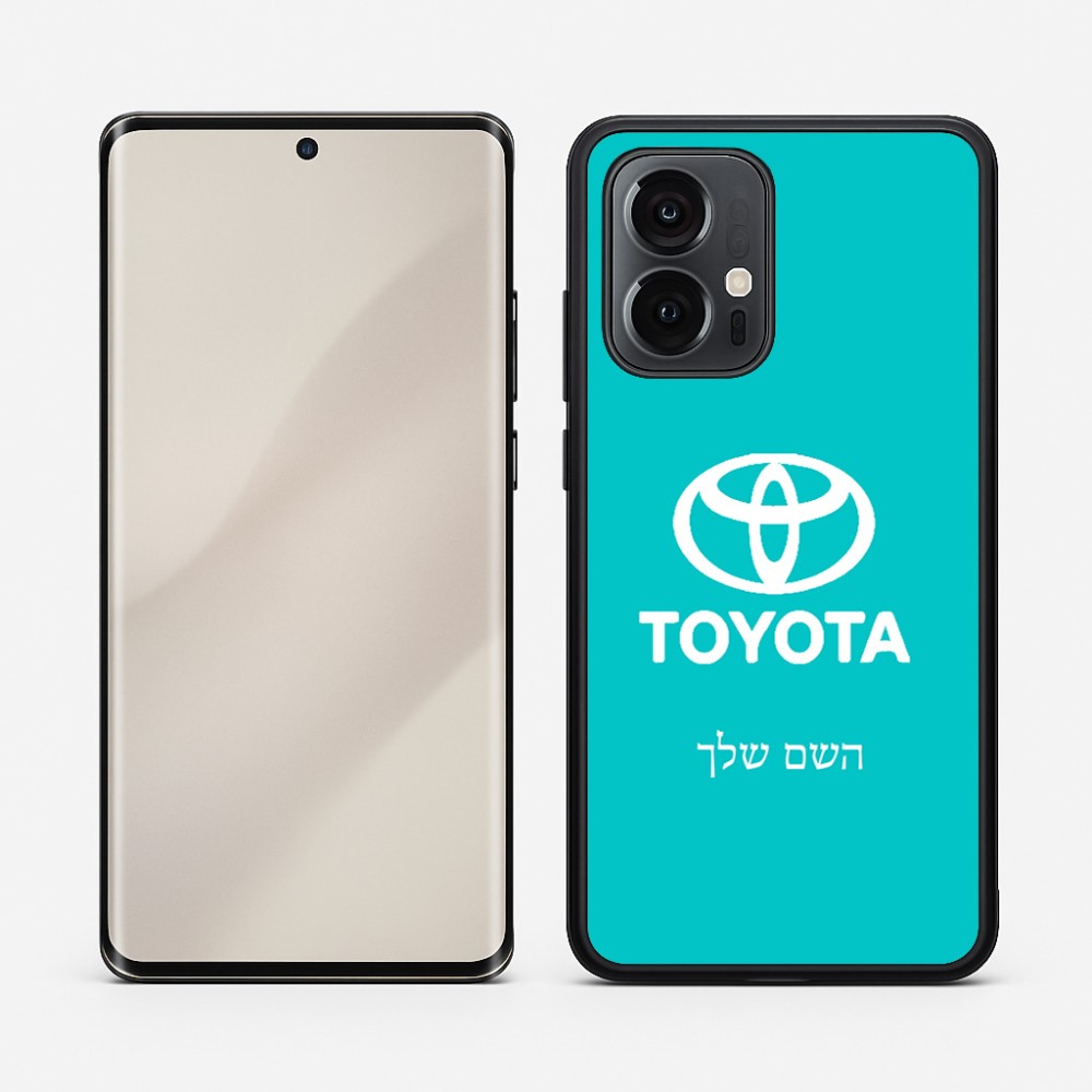 כיסוי בעיצוב אישי עם השם שלך לדגם - Motorola Edge 50 Pro 5G בעיצוב טויוטה