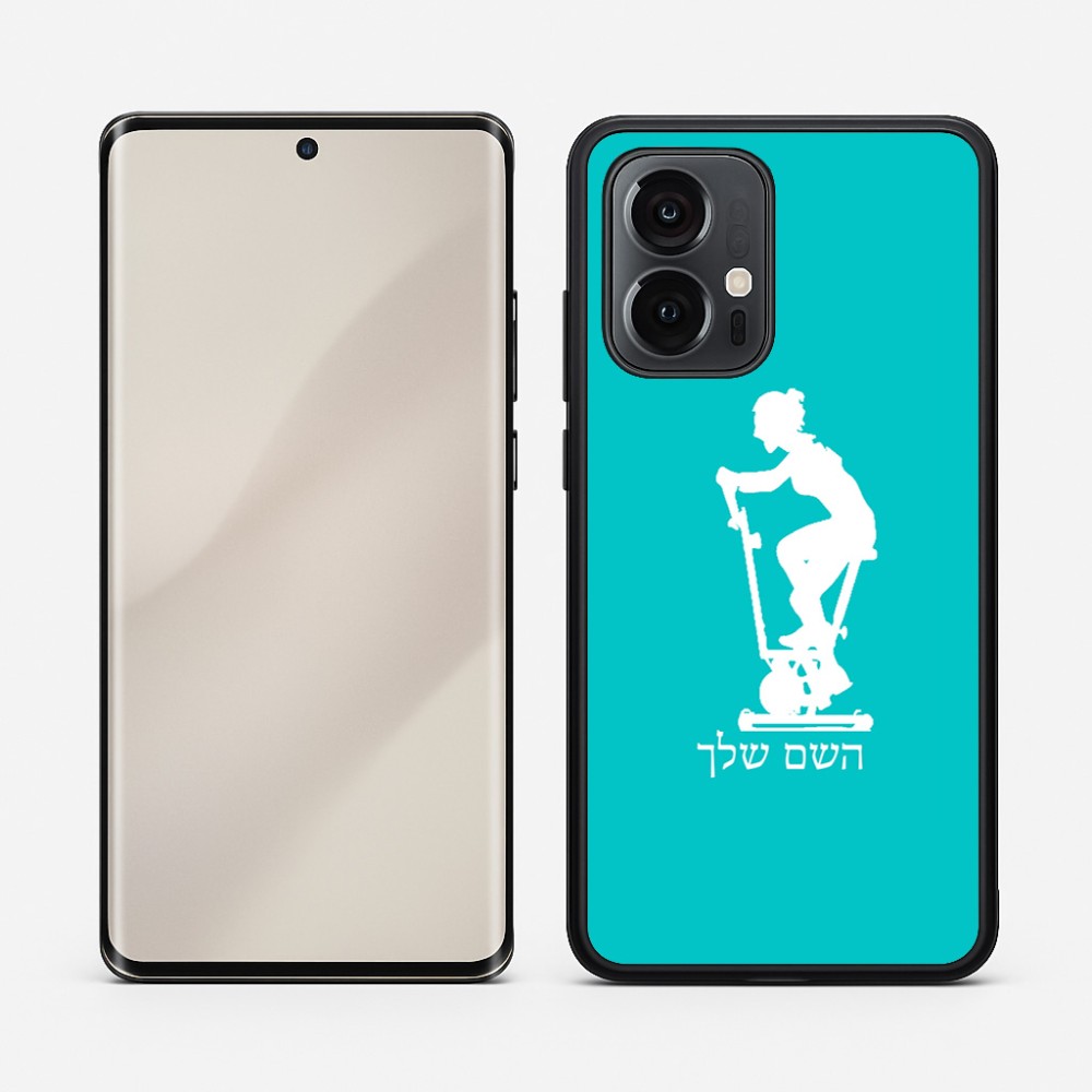 כיסוי בעיצוב אישי עם השם שלך לדגם - Motorola Edge 50 Pro 5G בעיצוב אימון ספינינג - אישה