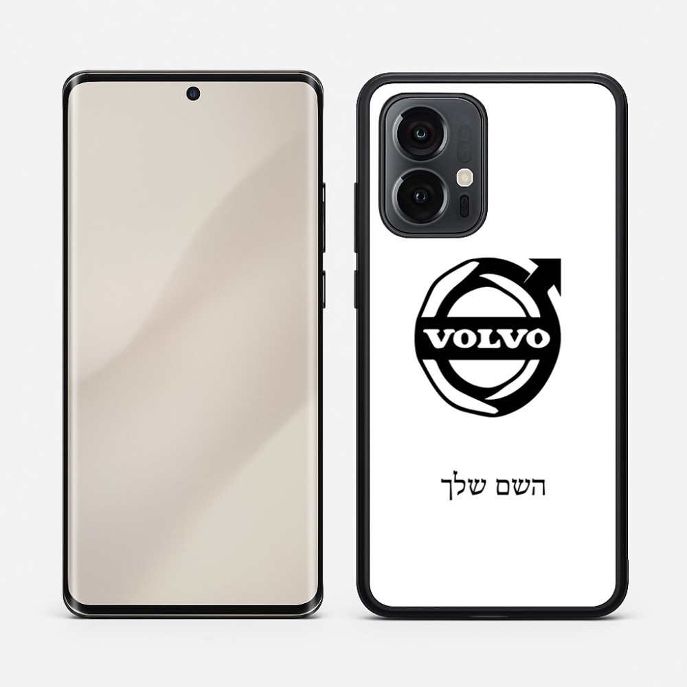 כיסוי בעיצוב אישי עם השם שלך לדגם - Motorola Edge 50 Pro 5G בעיצוב וולוו