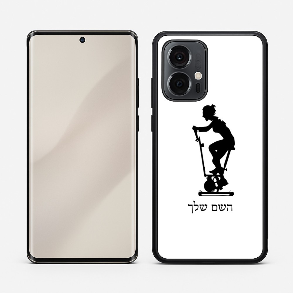 כיסוי בעיצוב אישי עם השם שלך לדגם - Motorola Edge 50 Pro 5G בעיצוב אימון ספינינג - אישה
