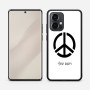 כיסוי בעיצוב אישי עם השם שלך לדגם - Motorola Edge 50 Pro 5G בעיצוב סמל השלום