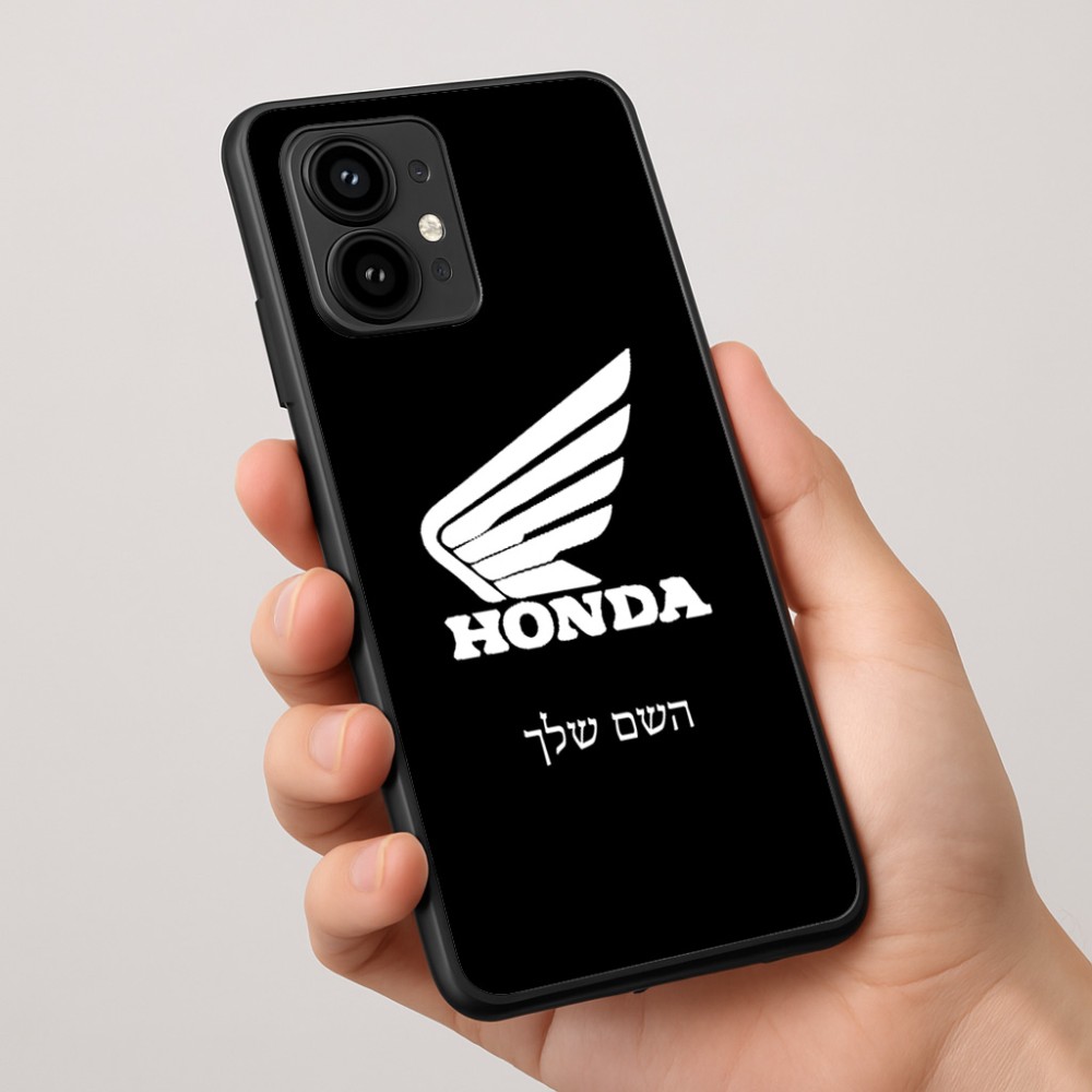 כיסוי בעיצוב אישי עם השם שלך לדגם - Motorola Edge 50 Pro 5G בעיצוב הונדה