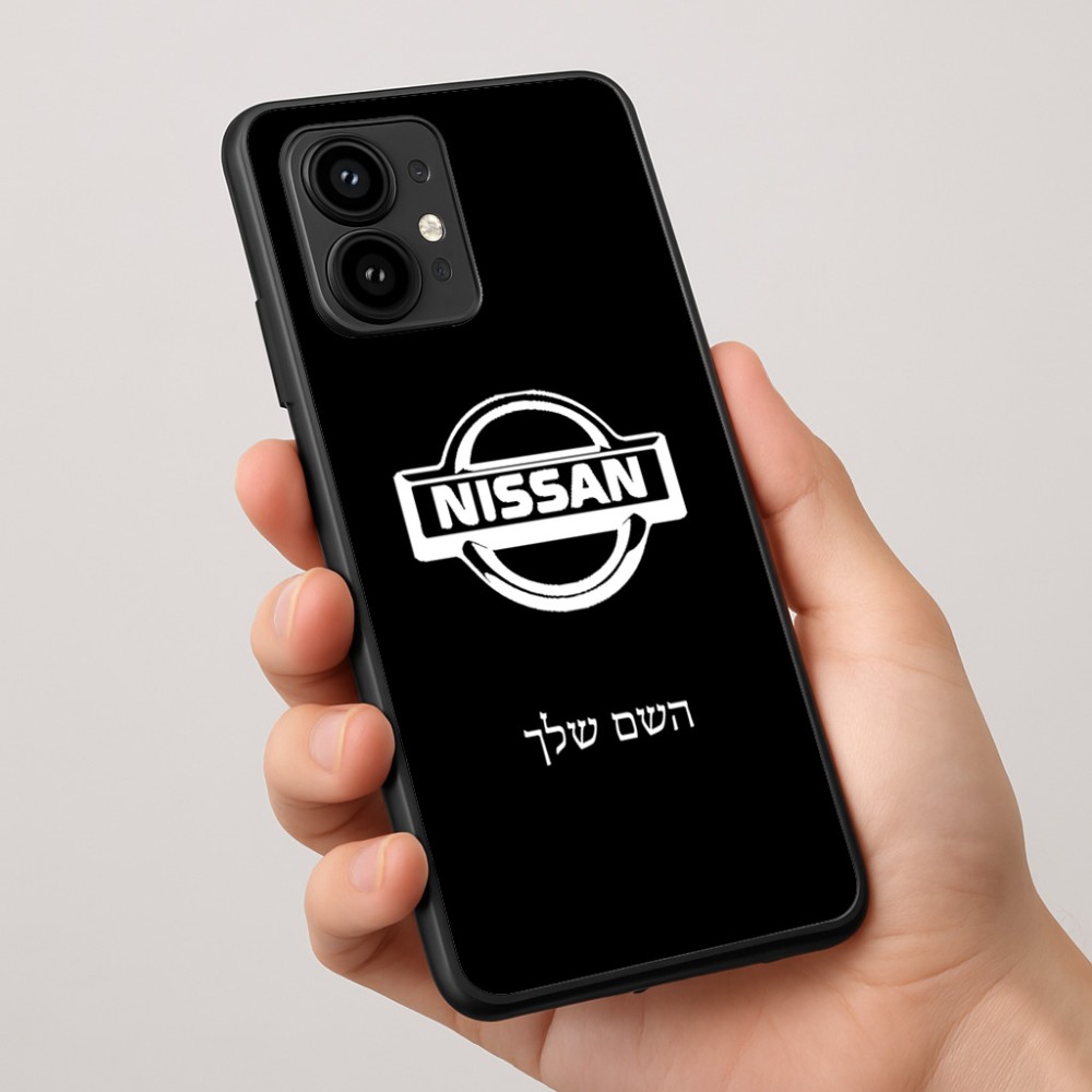 כיסוי בעיצוב אישי עם השם שלך לדגם - Motorola Edge 50 Pro 5G בעיצוב ניסאן