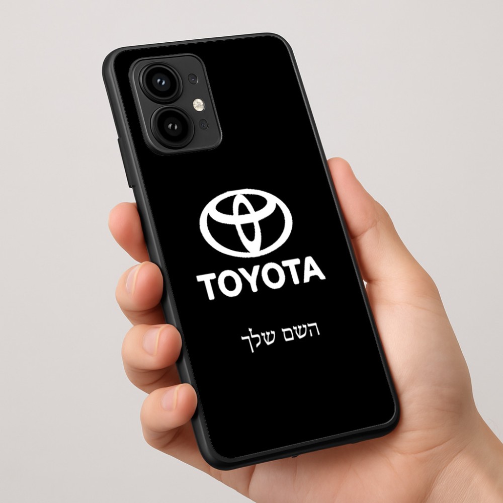 כיסוי בעיצוב אישי עם השם שלך לדגם - Motorola Edge 50 Pro 5G בעיצוב טויוטה