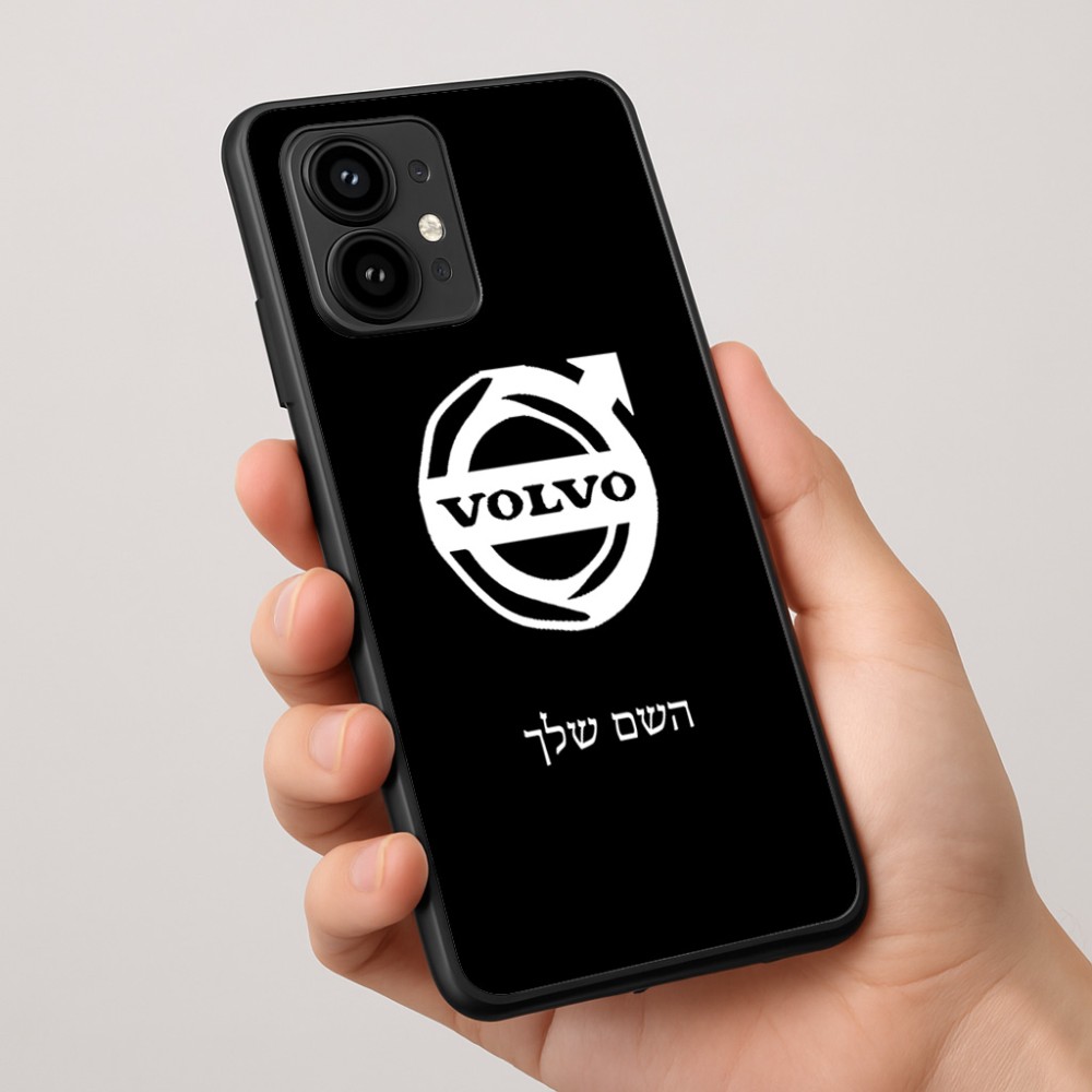 כיסוי בעיצוב אישי עם השם שלך לדגם - Motorola Edge 50 Pro 5G בעיצוב וולוו