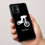 כיסוי בעיצוב אישי עם השם שלך לדגם - Motorola Edge 50 Pro 5G בעיצוב רוכב אופניים