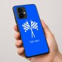 כיסוי בעיצוב אישי עם השם שלך לדגם - Motorola Edge 50 Pro 5G בעיצוב דגל המירוץ