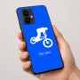 כיסוי בעיצוב אישי עם השם שלך לדגם - Motorola Edge 50 Pro 5G בעיצוב רוכב אופניים