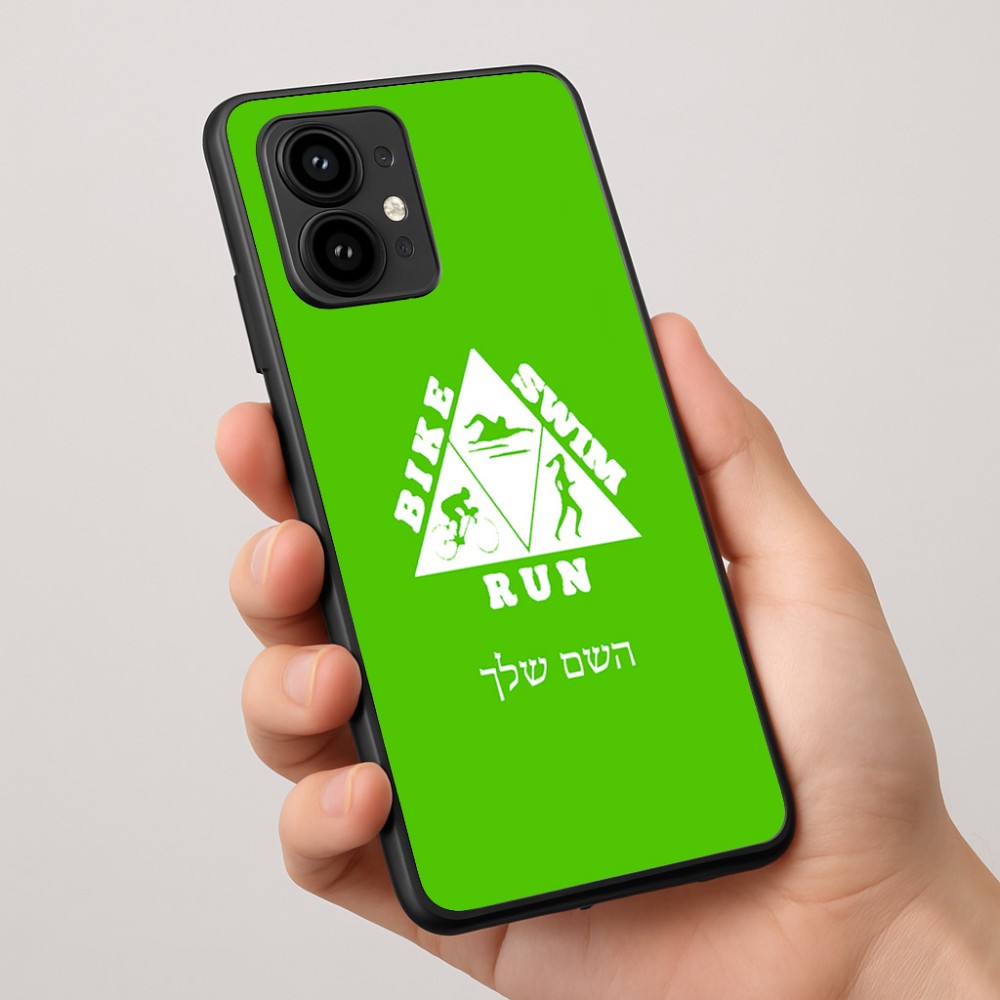 כיסוי בעיצוב אישי עם השם שלך לדגם - Motorola Edge 50 Pro 5G בעיצוב טריאתלון