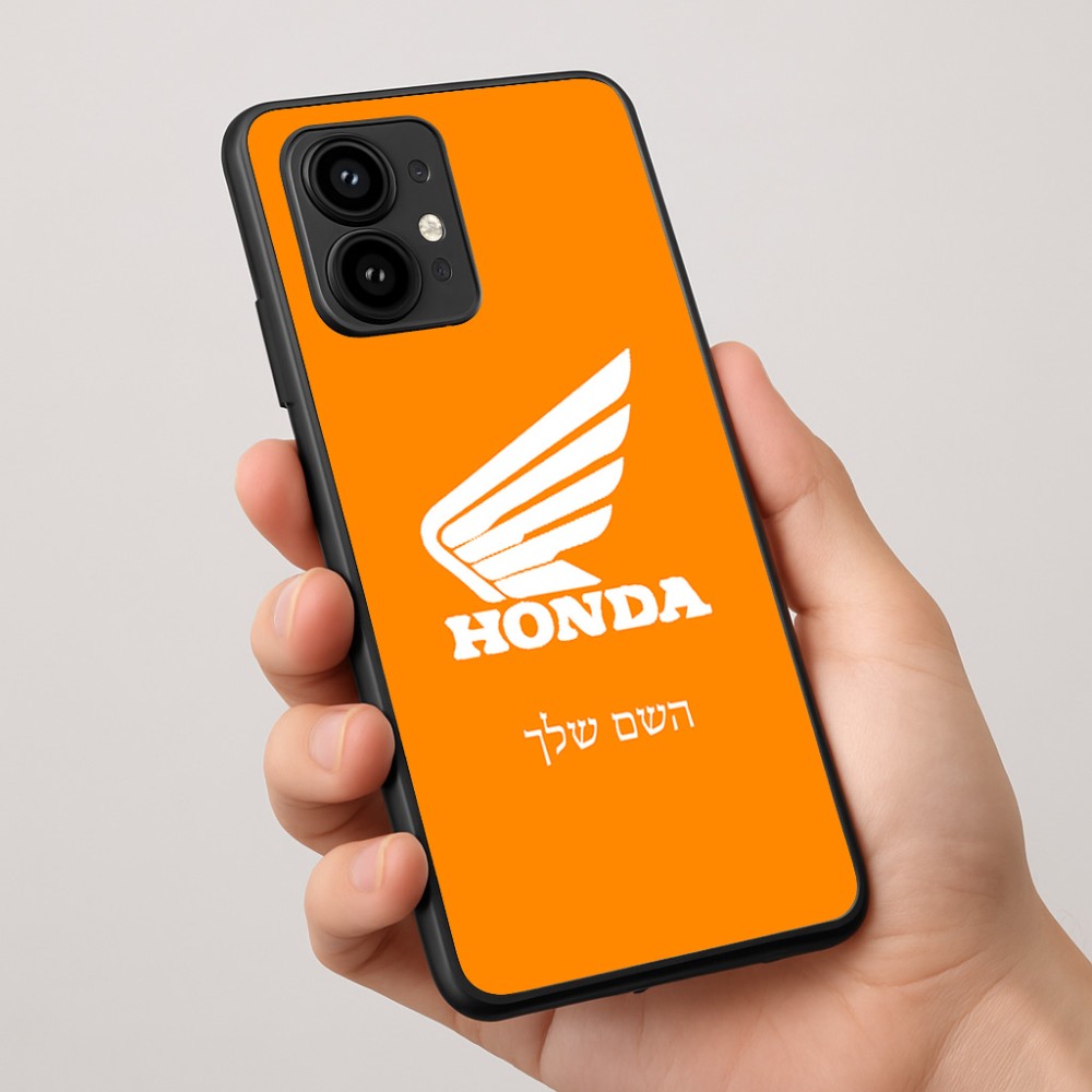 כיסוי בעיצוב אישי עם השם שלך לדגם - Motorola Edge 50 Pro 5G בעיצוב הונדה