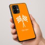 כיסוי בעיצוב אישי עם השם שלך לדגם - Motorola Edge 50 Pro 5G בעיצוב דגל המירוץ