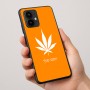 כיסוי בעיצוב אישי עם השם שלך לדגם - Motorola Edge 50 Pro 5G בעיצוב עלה מריחואנה - גראס