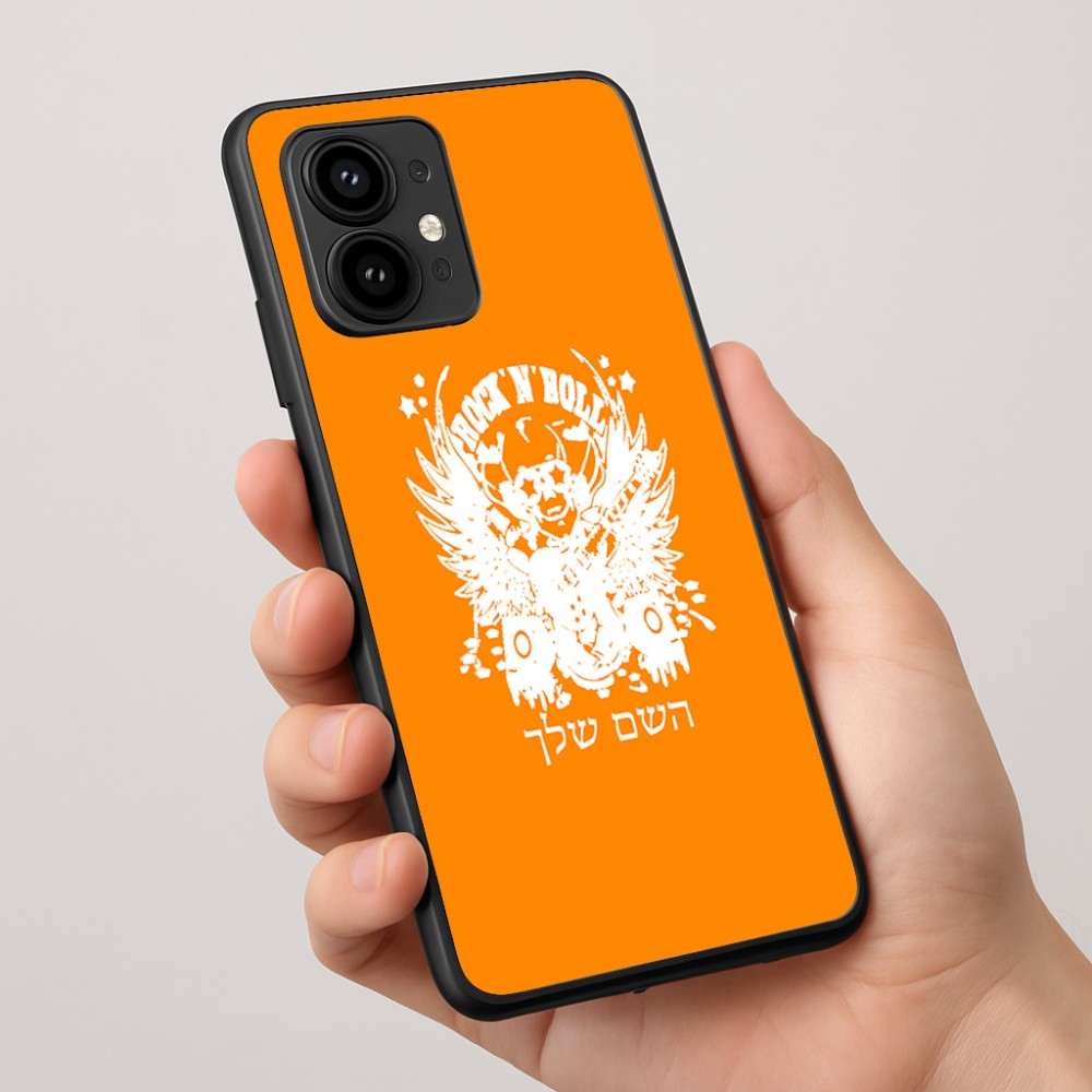 כיסוי בעיצוב אישי עם השם שלך לדגם - Motorola Edge 50 Pro 5G בעיצוב רוקנרול