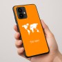 כיסוי בעיצוב אישי עם השם שלך לדגם - Motorola Edge 50 Pro 5G בעיצוב מפת העולם