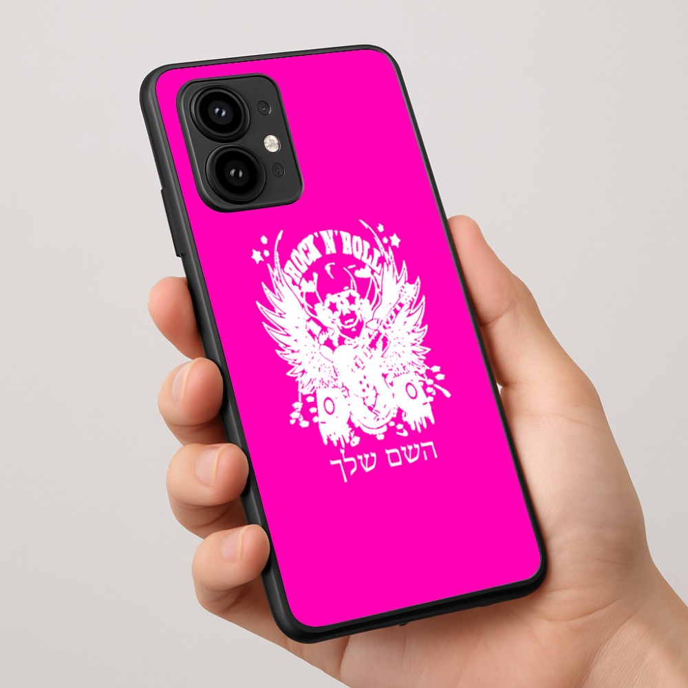 כיסוי בעיצוב אישי עם השם שלך לדגם - Motorola Edge 50 Pro 5G בעיצוב רוקנרול