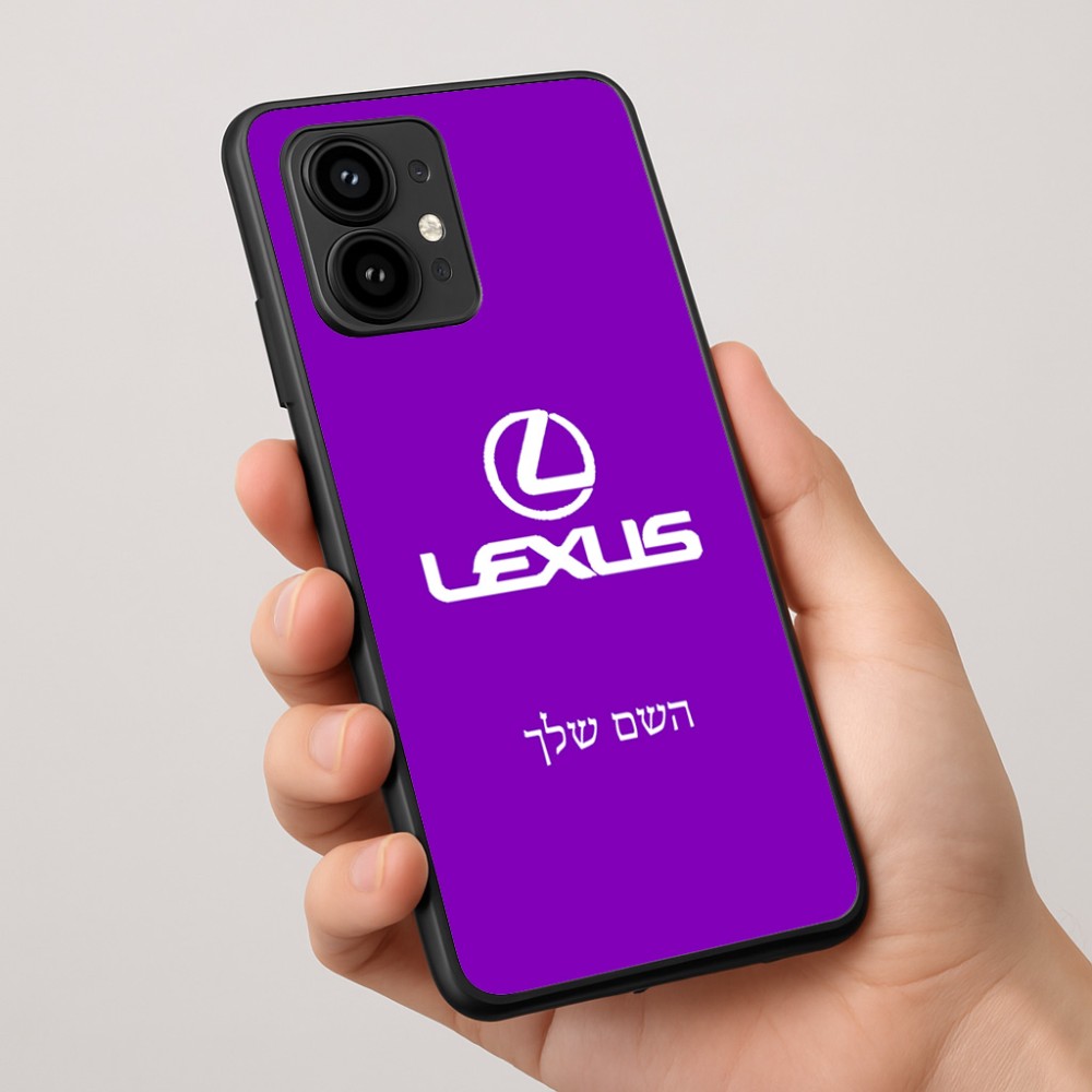 כיסוי בעיצוב אישי עם השם שלך לדגם - Motorola Edge 50 Pro 5G בעיצוב לקסוס