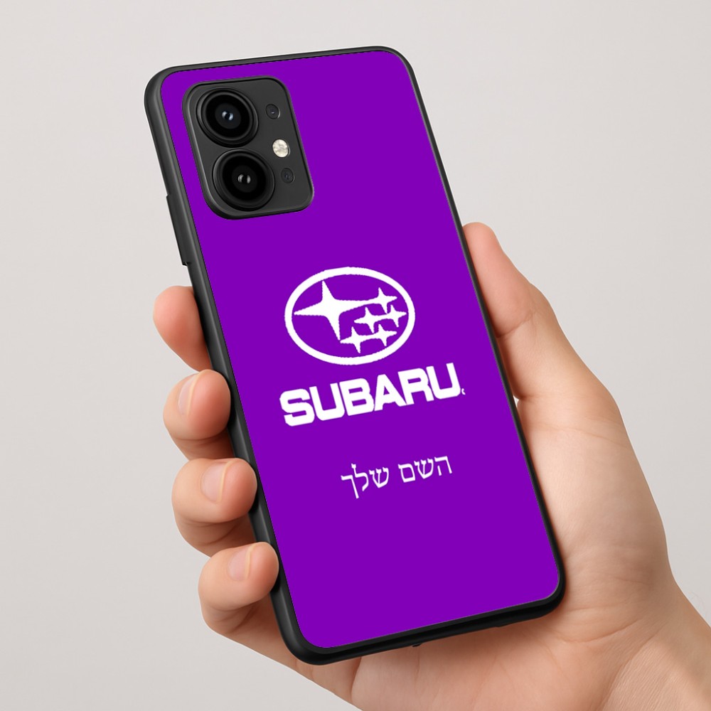 כיסוי בעיצוב אישי עם השם שלך לדגם - Motorola Edge 50 Pro 5G בעיצוב סובארו