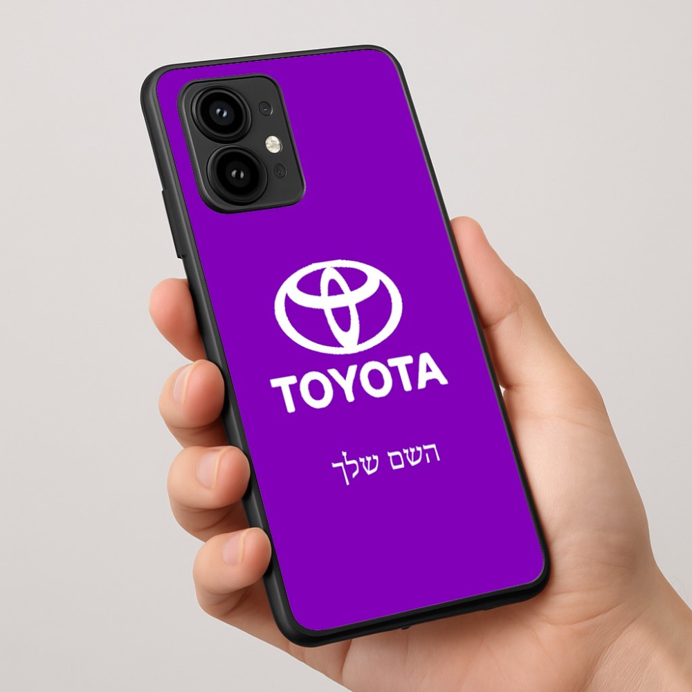 כיסוי בעיצוב אישי עם השם שלך לדגם - Motorola Edge 50 Pro 5G בעיצוב טויוטה