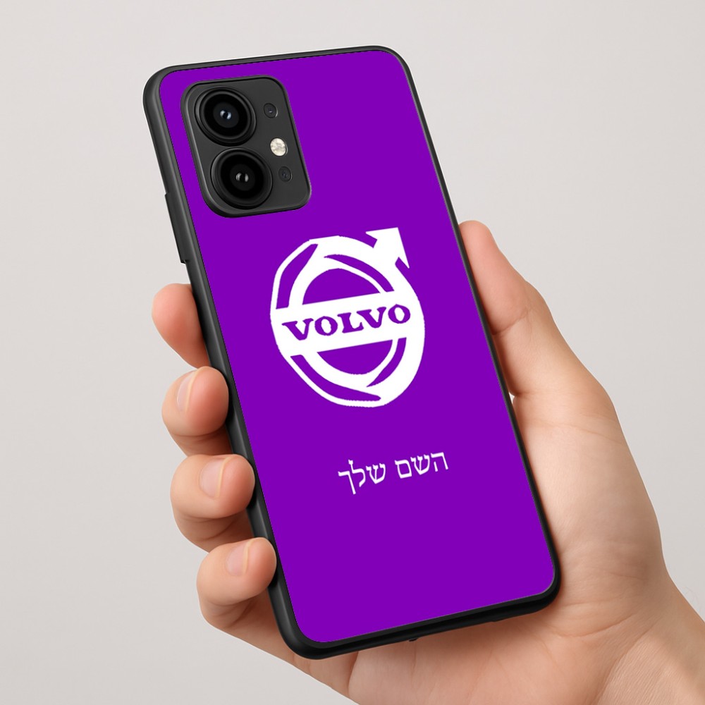 כיסוי בעיצוב אישי עם השם שלך לדגם - Motorola Edge 50 Pro 5G בעיצוב וולוו