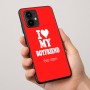 כיסוי בעיצוב אישי עם השם שלך לדגם - Motorola Edge 50 Pro 5G בעיצוב אוהבת את החבר שלי