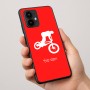כיסוי בעיצוב אישי עם השם שלך לדגם - Motorola Edge 50 Pro 5G בעיצוב רוכב אופניים