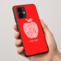כיסוי בעיצוב אישי עם השם שלך לדגם - Motorola Edge 50 Pro 5G בעיצוב הדפס תפוח
