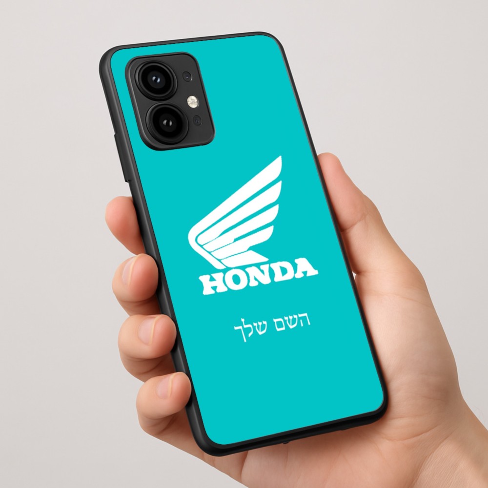 כיסוי בעיצוב אישי עם השם שלך לדגם - Motorola Edge 50 Pro 5G בעיצוב הונדה