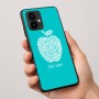 כיסוי בעיצוב אישי עם השם שלך לדגם - Motorola Edge 50 Pro 5G בעיצוב הדפס תפוח