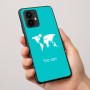 כיסוי בעיצוב אישי עם השם שלך לדגם - Motorola Edge 50 Pro 5G בעיצוב מפת העולם