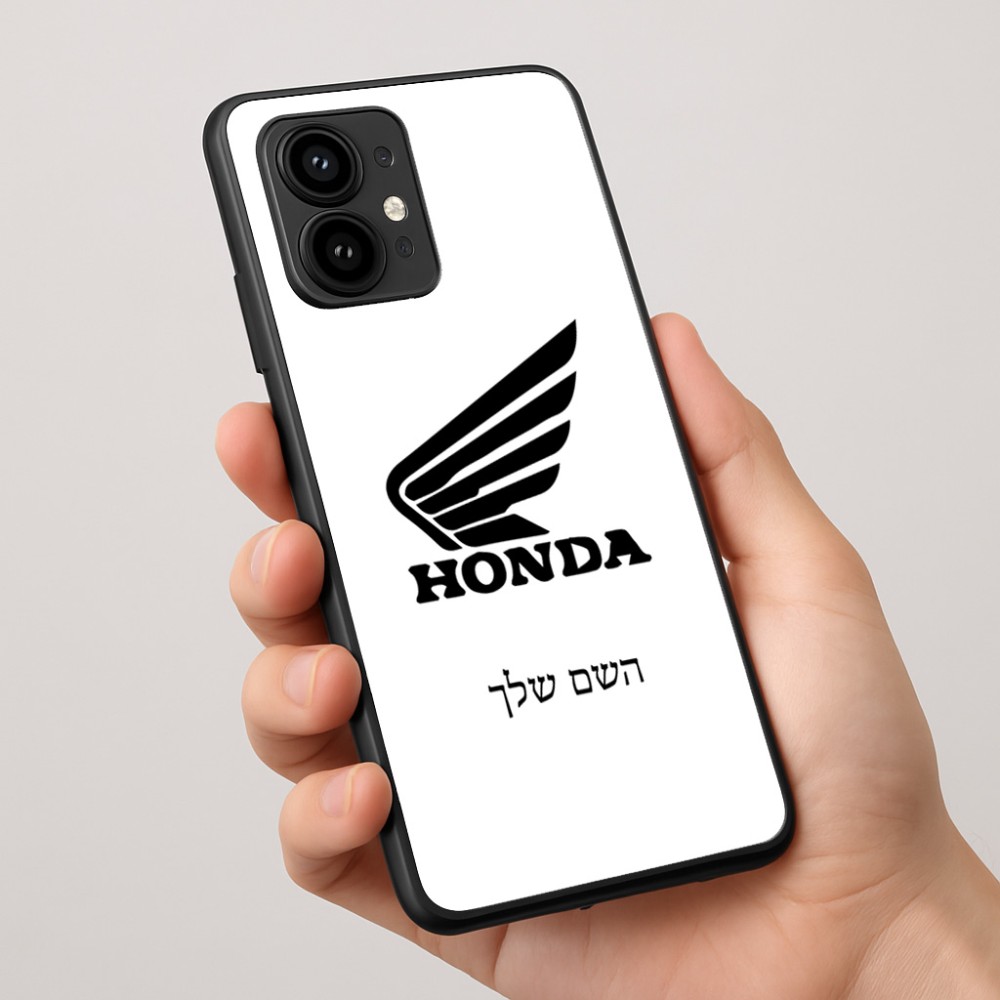 כיסוי בעיצוב אישי עם השם שלך לדגם - Motorola Edge 50 Pro 5G בעיצוב הונדה