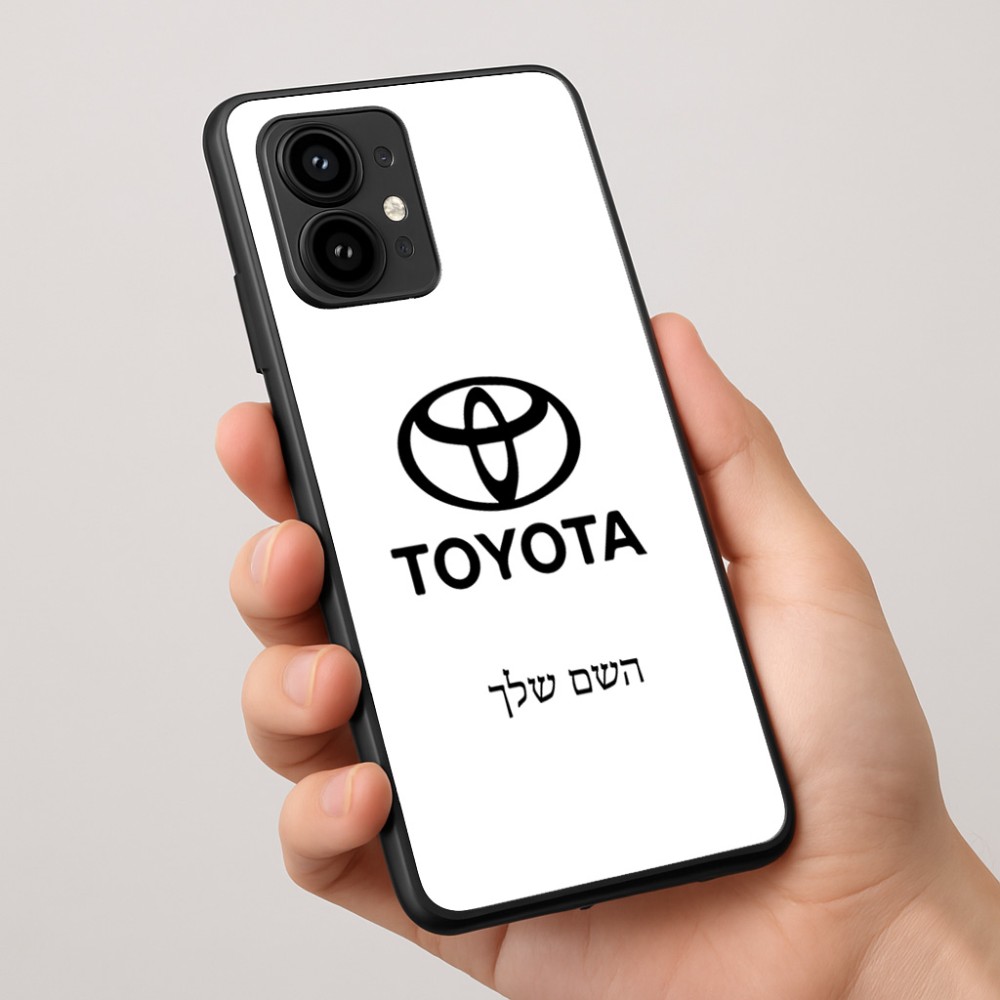 כיסוי בעיצוב אישי עם השם שלך לדגם - Motorola Edge 50 Pro 5G בעיצוב טויוטה