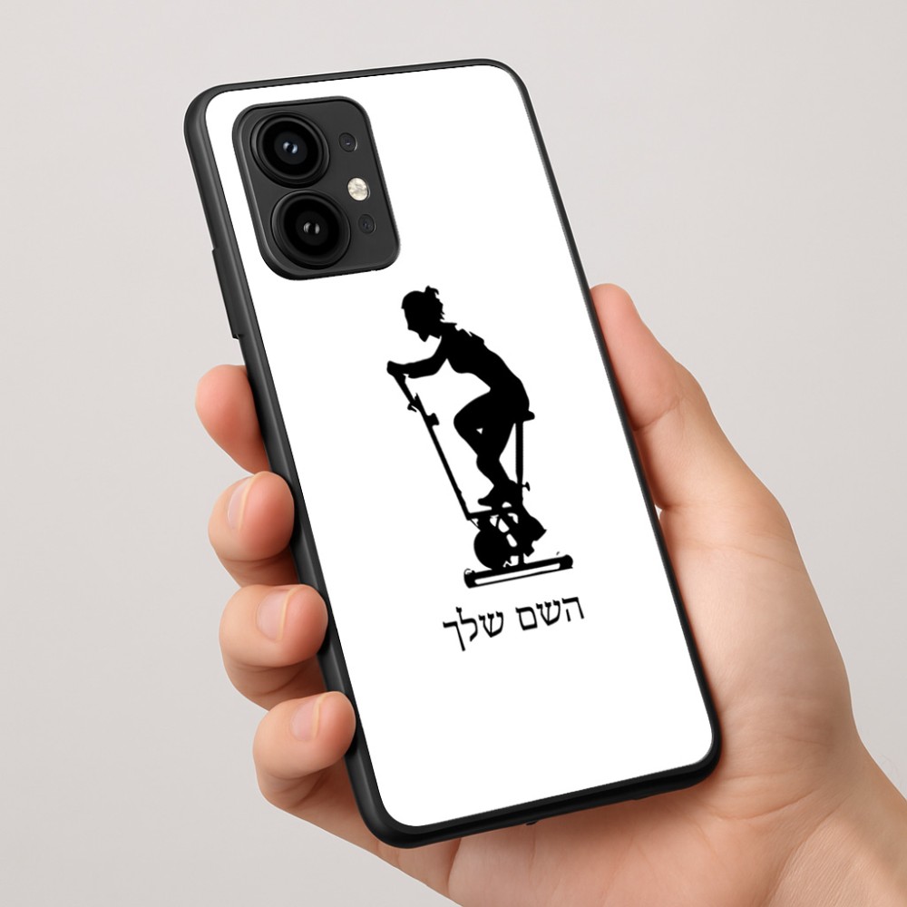 כיסוי בעיצוב אישי עם השם שלך לדגם - Motorola Edge 50 Pro 5G בעיצוב אימון ספינינג - אישה