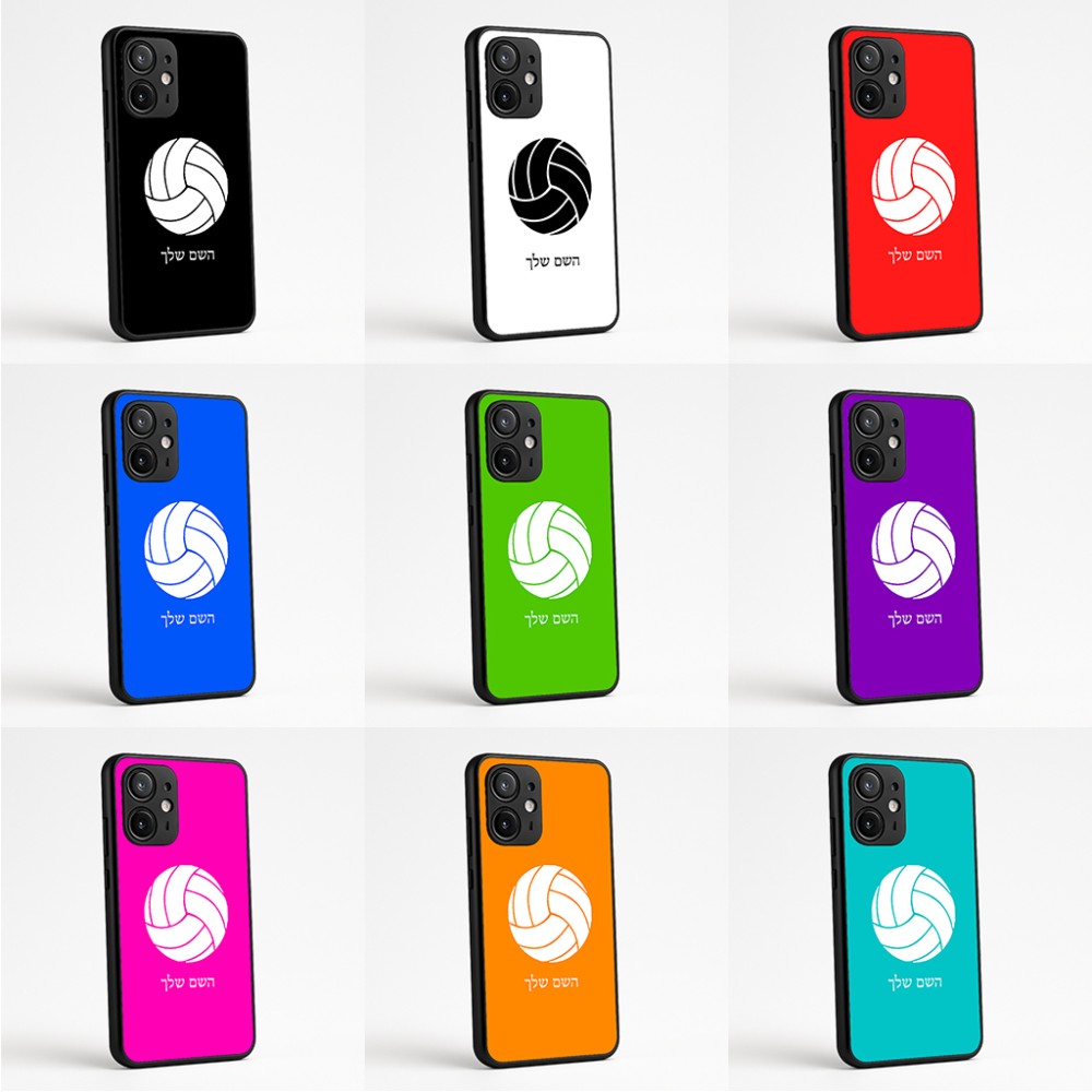 כיסוי בעיצוב אישי עם השם שלך לדגם - Motorola Edge 60 Fusion 5G בעיצוב כדור כדורעף