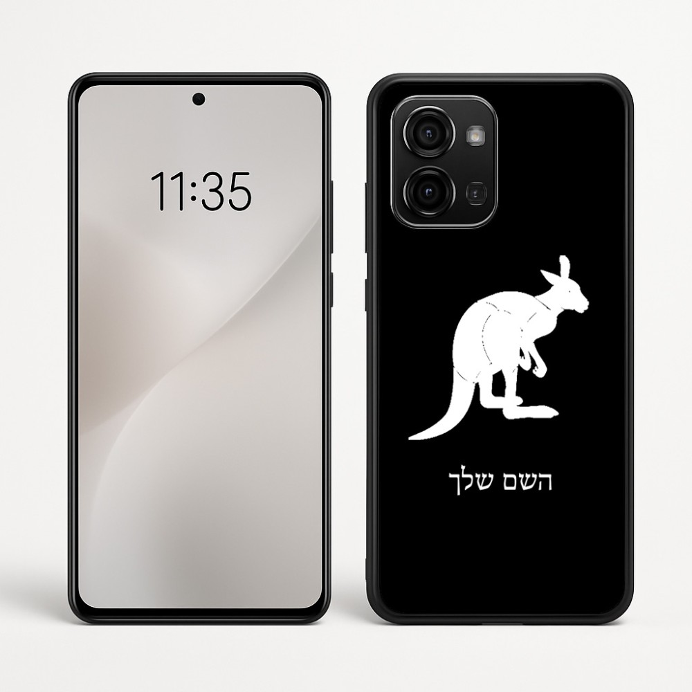 כיסוי בעיצוב אישי עם השם שלך לדגם - Motorola Edge 60 Fusion 5G בעיצוב קנגורו