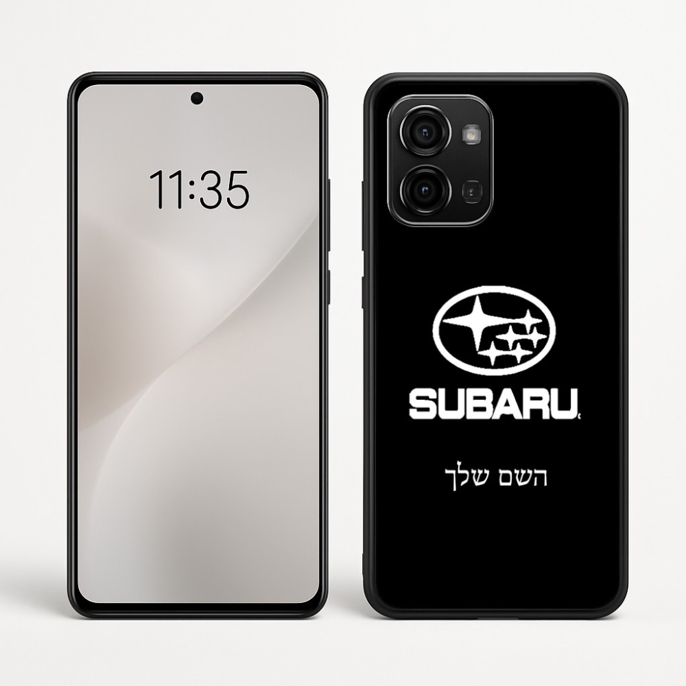 כיסוי בעיצוב אישי עם השם שלך לדגם - Motorola Edge 60 Fusion 5G בעיצוב סובארו