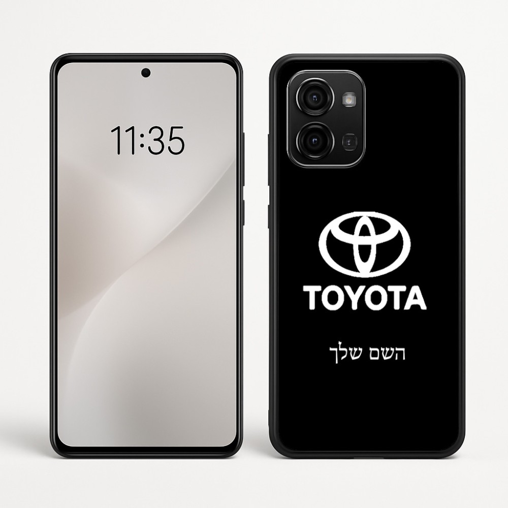 כיסוי בעיצוב אישי עם השם שלך לדגם - Motorola Edge 60 Fusion 5G בעיצוב טויוטה