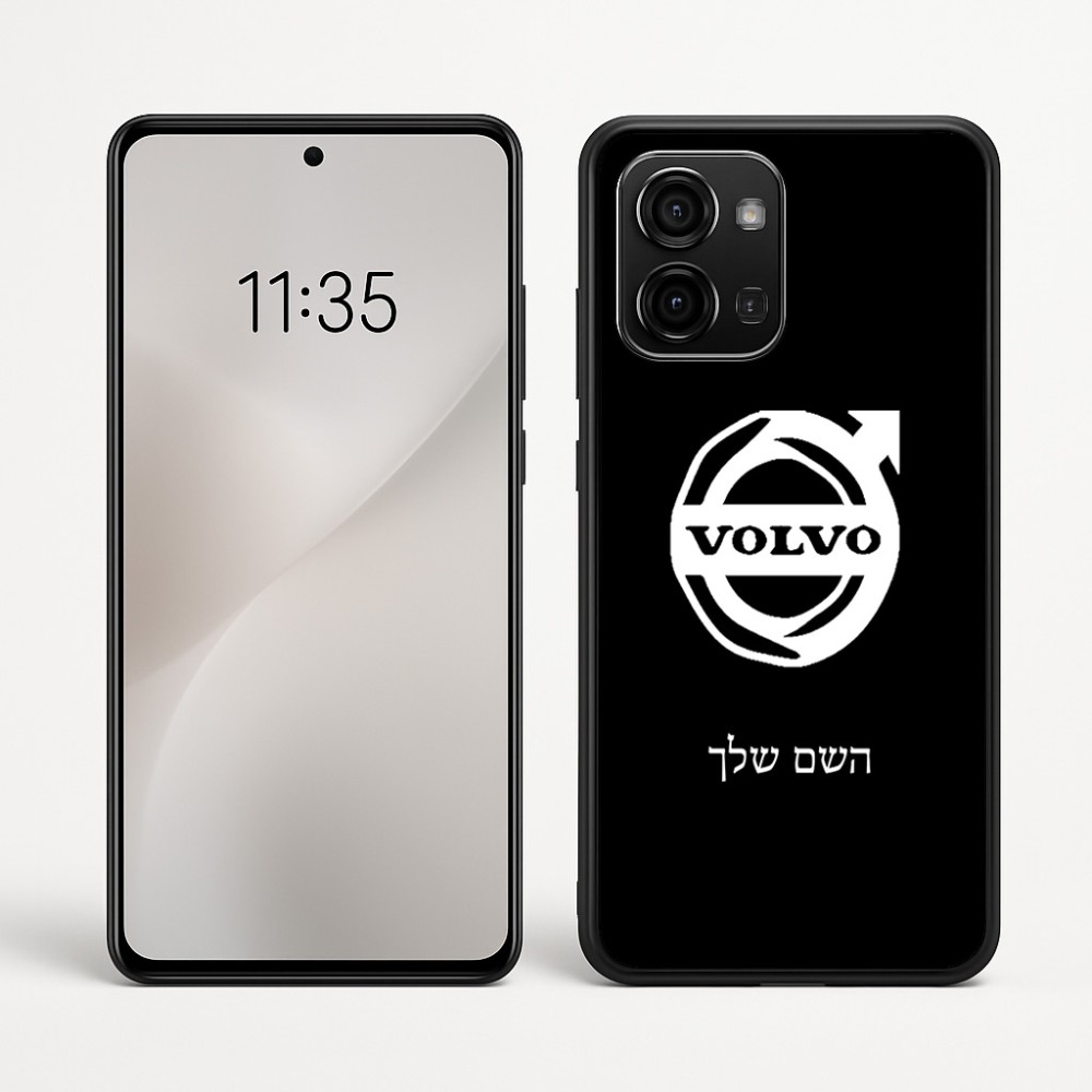 כיסוי בעיצוב אישי עם השם שלך לדגם - Motorola Edge 60 Fusion 5G בעיצוב וולוו