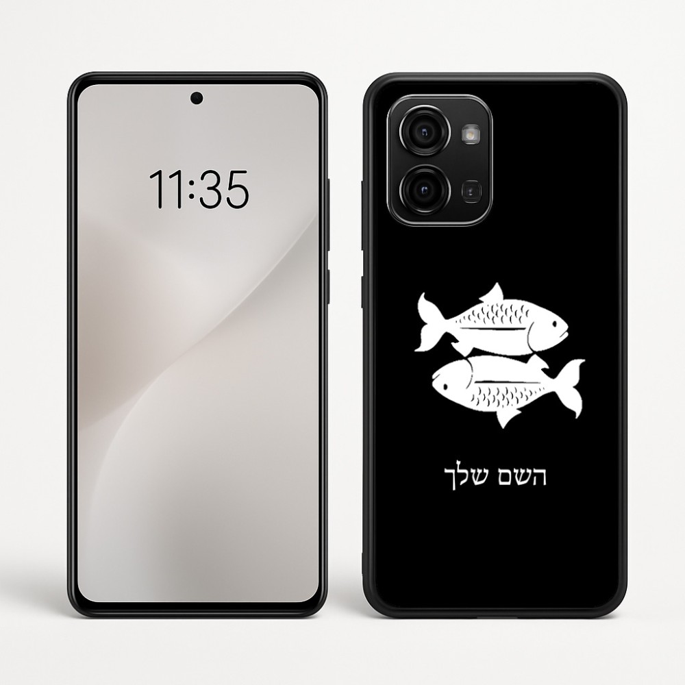 כיסוי בעיצוב אישי עם השם שלך לדגם - Motorola Edge 60 Fusion 5G בעיצוב מזלות - דגים