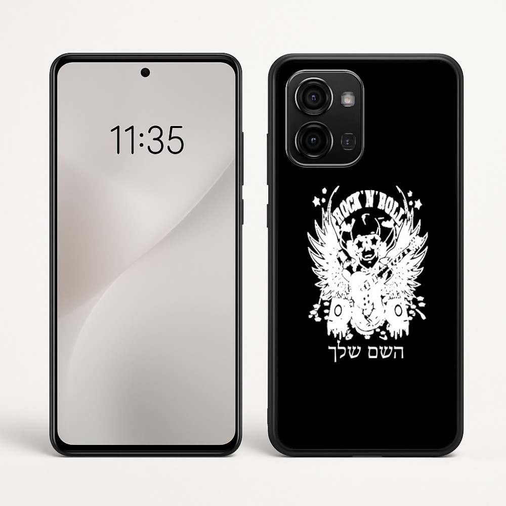 כיסוי בעיצוב אישי עם השם שלך לדגם - Motorola Edge 60 Fusion 5G בעיצוב רוקנרול