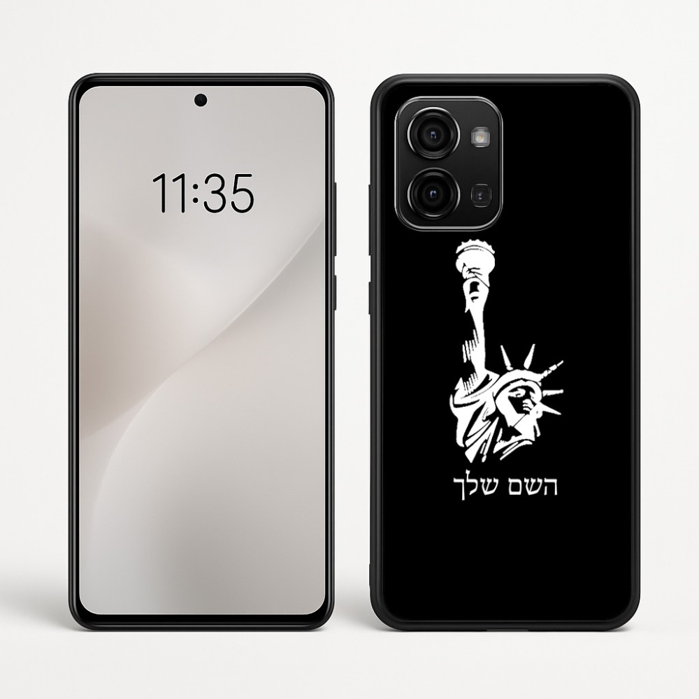 כיסוי בעיצוב אישי עם השם שלך לדגם - Motorola Edge 60 Fusion 5G בעיצוב פסל החירות