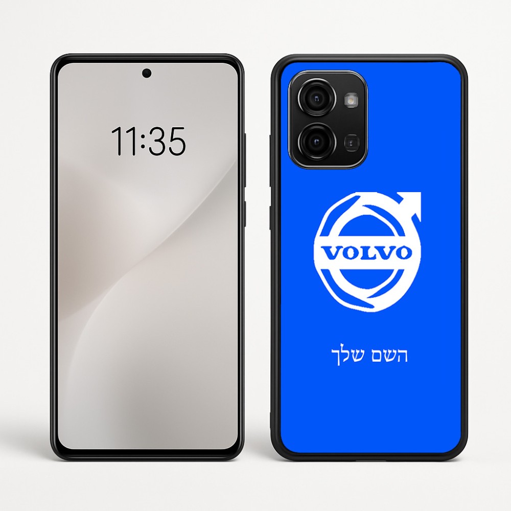 כיסוי בעיצוב אישי עם השם שלך לדגם - Motorola Edge 60 Fusion 5G בעיצוב וולוו