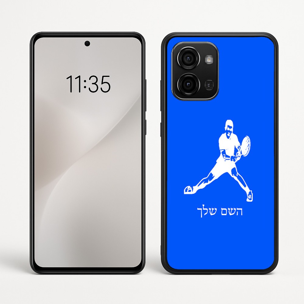כיסוי בעיצוב אישי עם השם שלך לדגם - Motorola Edge 60 Fusion 5G בעיצוב שחקן טניס